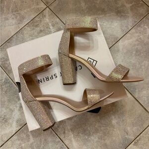 Call it Spring WALHEIM rhinestone crystal heels